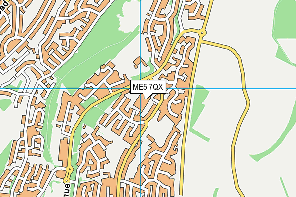 ME5 7QX map - OS VectorMap District (Ordnance Survey) ME5 7QX map - OS VectorMap District (Ordnance Survey)