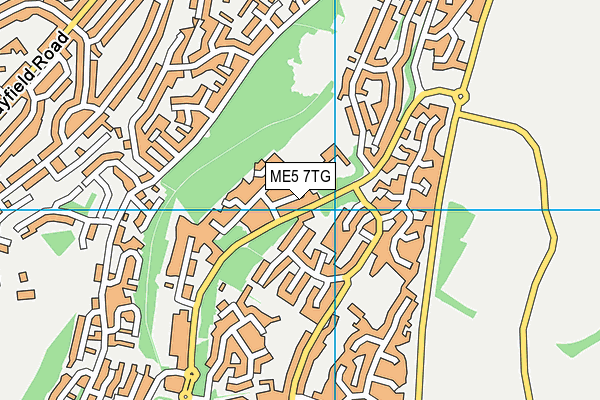 ME5 7TG map - OS VectorMap District (Ordnance Survey) ME5 7TG map - OS VectorMap District (Ordnance Survey)