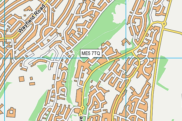 ME5 7TQ map - OS VectorMap District (Ordnance Survey) ME5 7TQ map - OS VectorMap District (Ordnance Survey)