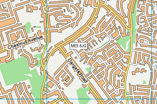 ME5 8JG map - OS VectorMap District (Ordnance Survey) ME5 8JG map - OS VectorMap District (Ordnance Survey)