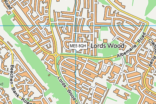 ME5 8QH map - OS VectorMap District (Ordnance Survey) ME5 8QH map - OS VectorMap District (Ordnance Survey)