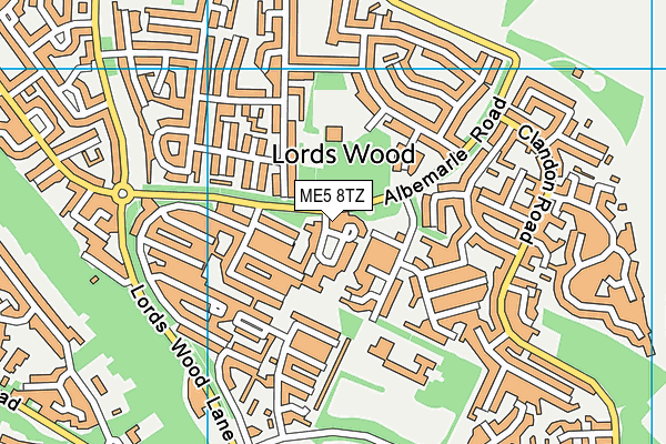 ME5 8TZ map - OS VectorMap District (Ordnance Survey) ME5 8TZ map - OS VectorMap District (Ordnance Survey)