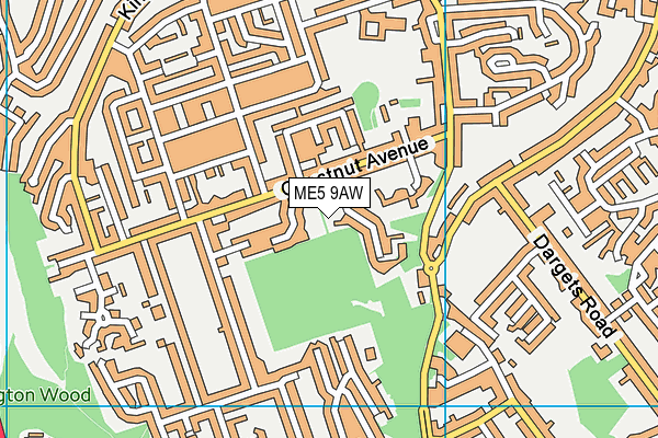 ME5 9AW map - OS VectorMap District (Ordnance Survey) ME5 9AW map - OS VectorMap District (Ordnance Survey)