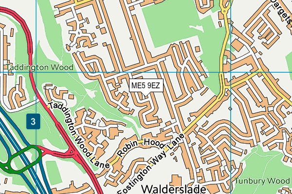 ME5 9EZ map - OS VectorMap District (Ordnance Survey) ME5 9EZ map - OS VectorMap District (Ordnance Survey)