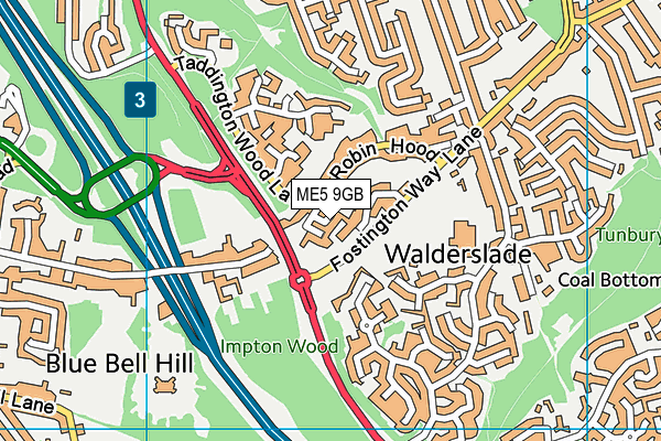ME5 9GB map - OS VectorMap District (Ordnance Survey) ME5 9GB map - OS VectorMap District (Ordnance Survey)