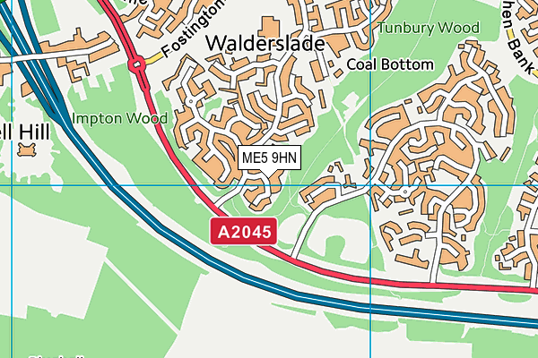 ME5 9HN map - OS VectorMap District (Ordnance Survey) ME5 9HN map - OS VectorMap District (Ordnance Survey)