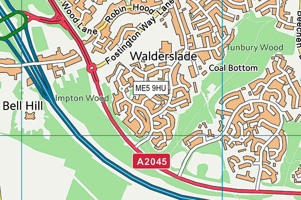 ME5 9HU map - OS VectorMap District (Ordnance Survey) ME5 9HU map - OS VectorMap District (Ordnance Survey)