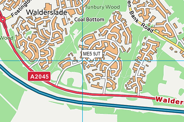 ME5 9JT map - OS VectorMap District (Ordnance Survey)