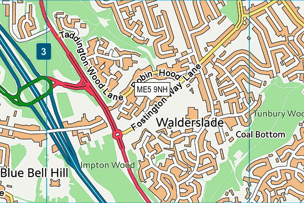 ME5 9NH map - OS VectorMap District (Ordnance Survey) ME5 9NH map - OS VectorMap District (Ordnance Survey)