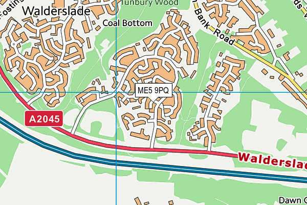 ME5 9PQ map - OS VectorMap District (Ordnance Survey) ME5 9PQ map - OS VectorMap District (Ordnance Survey)