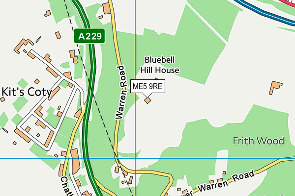 ME5 9RE map - OS VectorMap District (Ordnance Survey) ME5 9RE map - OS VectorMap District (Ordnance Survey)