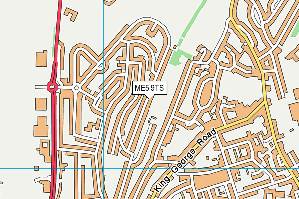 ME5 9TS map - OS VectorMap District (Ordnance Survey) ME5 9TS map - OS VectorMap District (Ordnance Survey)