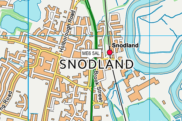 ME6 5AL map - OS VectorMap District (Ordnance Survey)