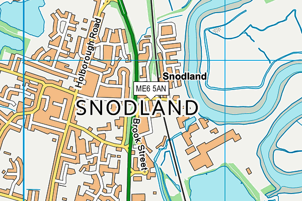 ME6 5AN map - OS VectorMap District (Ordnance Survey)