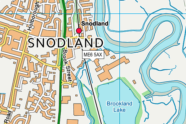 ME6 5AX map - OS VectorMap District (Ordnance Survey)