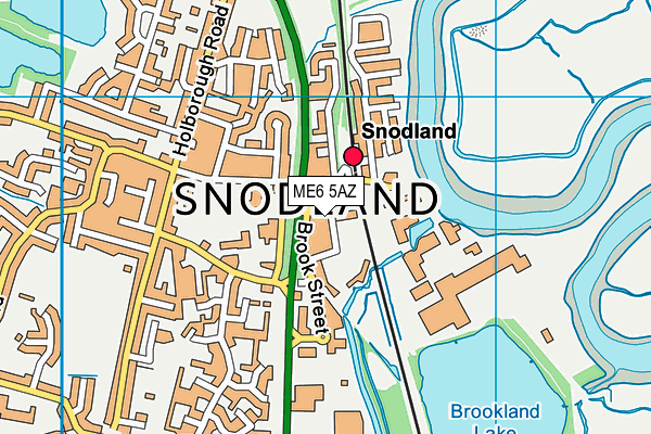 ME6 5AZ map - OS VectorMap District (Ordnance Survey)