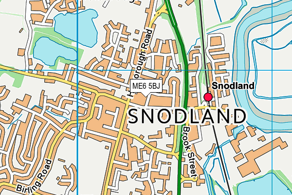 ME6 5BJ map - OS VectorMap District (Ordnance Survey)