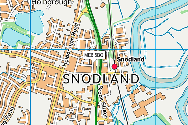 ME6 5BQ map - OS VectorMap District (Ordnance Survey)