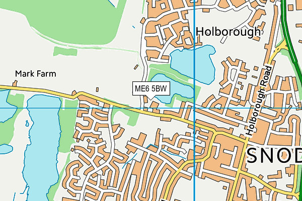 ME6 5BW map - OS VectorMap District (Ordnance Survey)