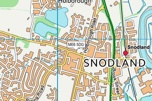 ME6 5DG map - OS VectorMap District (Ordnance Survey)