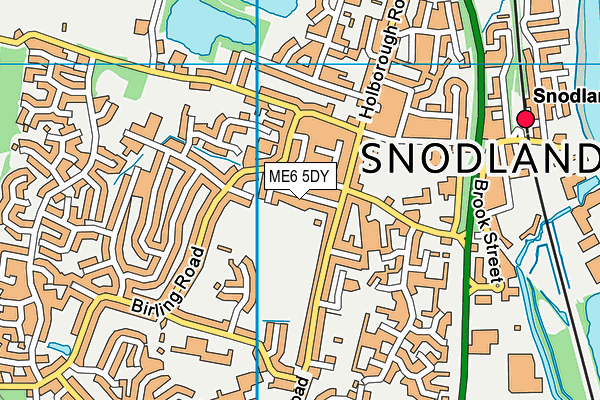 ME6 5DY map - OS VectorMap District (Ordnance Survey)