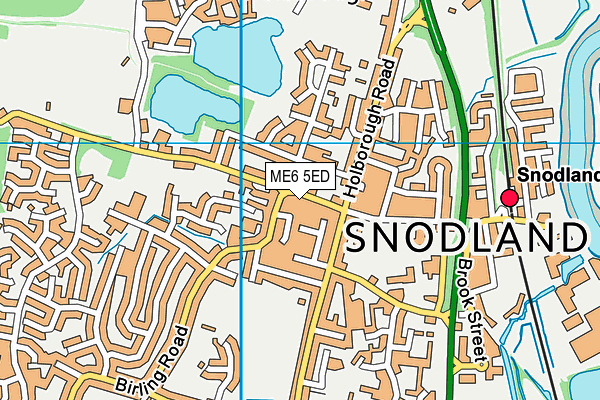ME6 5ED map - OS VectorMap District (Ordnance Survey) ME6 5ED map - OS VectorMap District (Ordnance Survey)