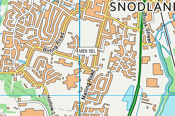 ME6 5EL map - OS VectorMap District (Ordnance Survey) ME6 5EL map - OS VectorMap District (Ordnance Survey)