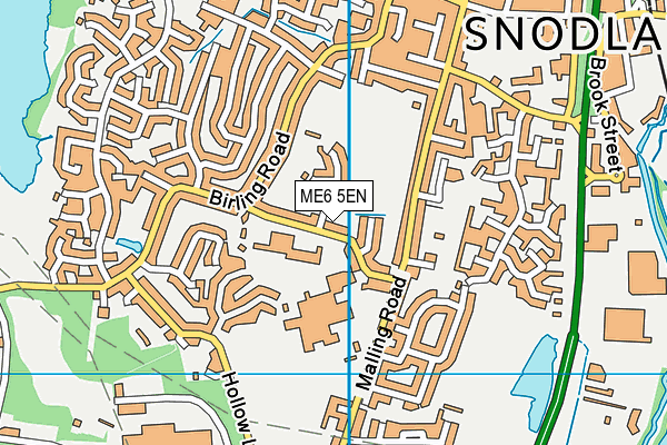 ME6 5EN map - OS VectorMap District (Ordnance Survey)
