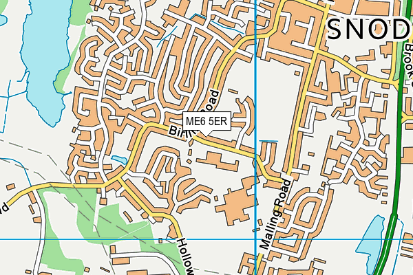 ME6 5ER map - OS VectorMap District (Ordnance Survey) ME6 5ER map - OS VectorMap District (Ordnance Survey)
