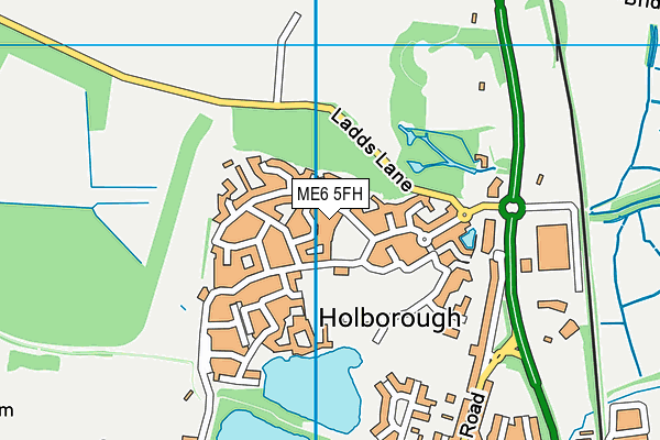 ME6 5FH map - OS VectorMap District (Ordnance Survey) ME6 5FH map - OS VectorMap District (Ordnance Survey)