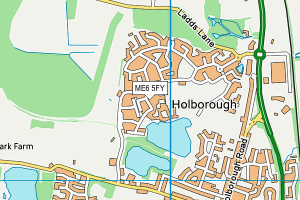 ME6 5FY map - OS VectorMap District (Ordnance Survey) ME6 5FY map - OS VectorMap District (Ordnance Survey)