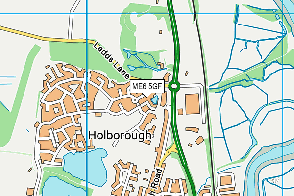 ME6 5GF map - OS VectorMap District (Ordnance Survey) ME6 5GF map - OS VectorMap District (Ordnance Survey)