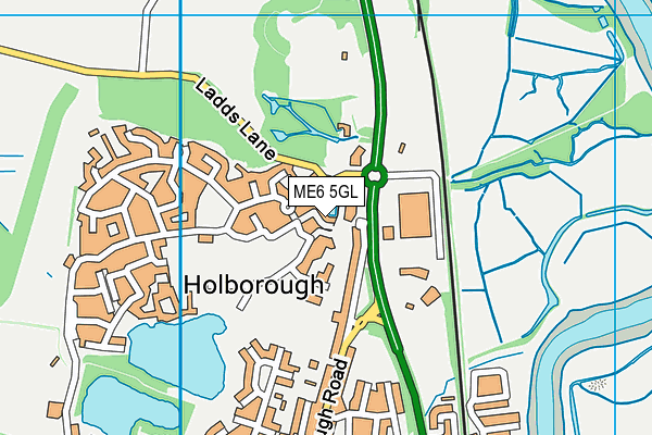 ME6 5GL map - OS VectorMap District (Ordnance Survey) ME6 5GL map - OS VectorMap District (Ordnance Survey)