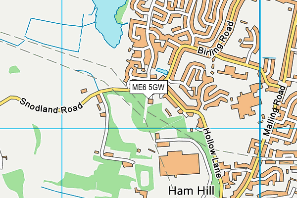ME6 5GW map - OS VectorMap District (Ordnance Survey) ME6 5GW map - OS VectorMap District (Ordnance Survey)