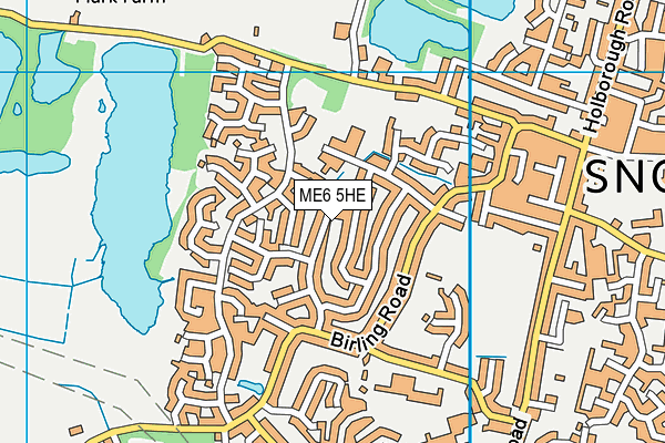 ME6 5HE map - OS VectorMap District (Ordnance Survey) ME6 5HE map - OS VectorMap District (Ordnance Survey)