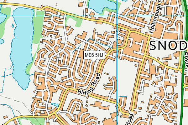 ME6 5HJ map - OS VectorMap District (Ordnance Survey) ME6 5HJ map - OS VectorMap District (Ordnance Survey)