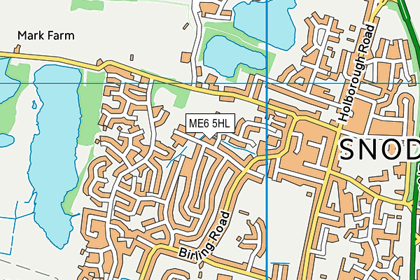 ME6 5HL map - OS VectorMap District (Ordnance Survey) ME6 5HL map - OS VectorMap District (Ordnance Survey)