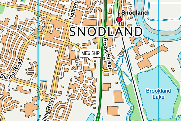 ME6 5HP map - OS VectorMap District (Ordnance Survey)