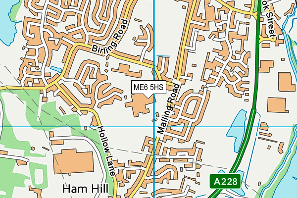 ME6 5HS map - OS VectorMap District (Ordnance Survey) ME6 5HS map - OS VectorMap District (Ordnance Survey)