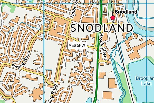ME6 5HW map - OS VectorMap District (Ordnance Survey) ME6 5HW map - OS VectorMap District (Ordnance Survey)