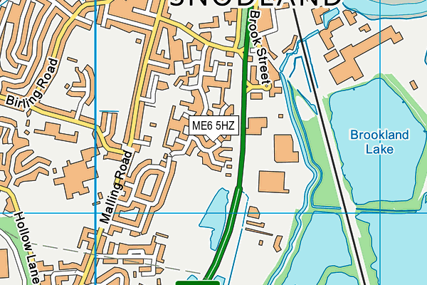 ME6 5HZ map - OS VectorMap District (Ordnance Survey)