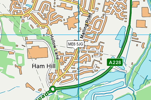 ME6 5JG map - OS VectorMap District (Ordnance Survey) ME6 5JG map - OS VectorMap District (Ordnance Survey)