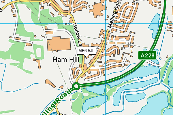 ME6 5JL map - OS VectorMap District (Ordnance Survey)