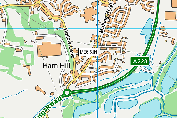 ME6 5JN map - OS VectorMap District (Ordnance Survey) ME6 5JN map - OS VectorMap District (Ordnance Survey)