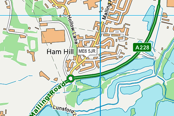 ME6 5JR map - OS VectorMap District (Ordnance Survey) ME6 5JR map - OS VectorMap District (Ordnance Survey)