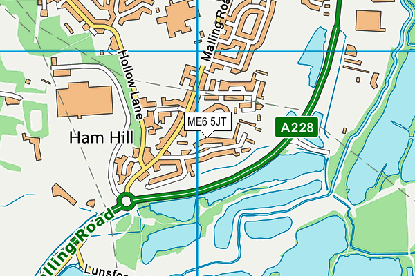 ME6 5JT map - OS VectorMap District (Ordnance Survey)