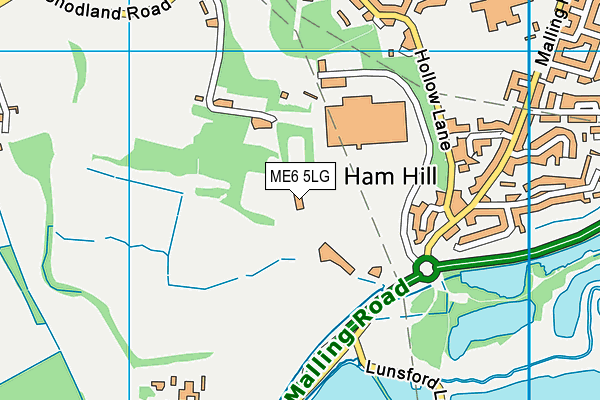ME6 5LG map - OS VectorMap District (Ordnance Survey) ME6 5LG map - OS VectorMap District (Ordnance Survey)