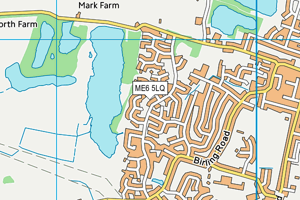 ME6 5LQ map - OS VectorMap District (Ordnance Survey) ME6 5LQ map - OS VectorMap District (Ordnance Survey)