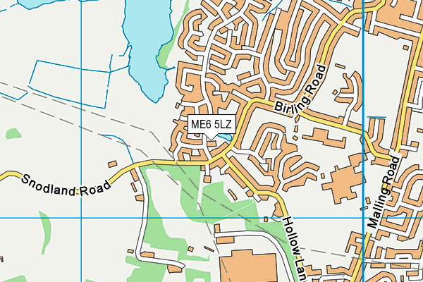ME6 5LZ map - OS VectorMap District (Ordnance Survey) ME6 5LZ map - OS VectorMap District (Ordnance Survey)