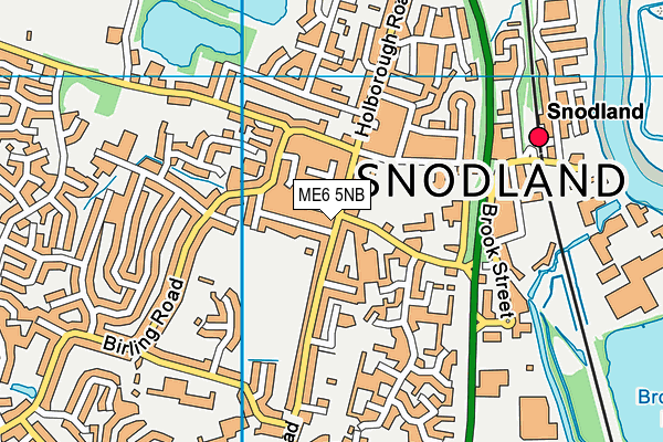 ME6 5NB map - OS VectorMap District (Ordnance Survey)